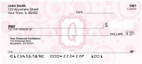 Bubbly Monogram Q Personal Checks