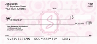 Bubbly Monogram S Personal Checks