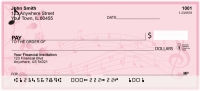 Floral Music Personal Checks