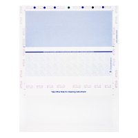 Blue Green Pressure Seal Middle Check, 8.5 X 11 Z-Fold