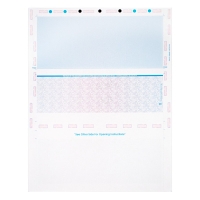 Blue Red Pressure Seal Middle Check, 8.5 X 11 Z-Fold