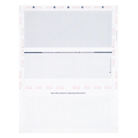 Blue Safety Pressure Seal Middle Check, 8.5 X 11 Z-Fold