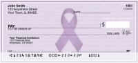 Alzheimer\'s Awareness Ribbon Personal Checks