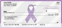 Animal Abuse Awareness Ribbon Personal Checks
