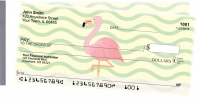 Wading Flamingos Side Tear Personal Checks