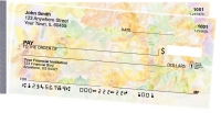 Painted Flowers Side Tear Personal Checks