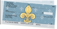 Fleur-de-lis Side Tear Personal Checks