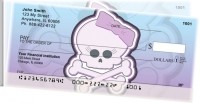 Girly Skulls Side Tear Personal Checks