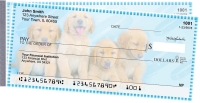 Golden Retriever Pups Keith Kimberlin Side Tear Personal Checks