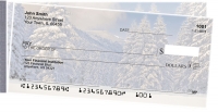 Snowy Woodland Side Tear Personal Checks