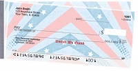 Red, White and Blue Side Tear Personal Checks