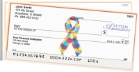 Autism Awareness Ribbon Side Tear Personal Checks