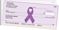 Cancer Awareness Ribbon Side Tear Personal Checks