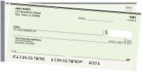Green Safety Side Tear Personal Checks