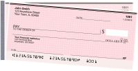 Pink Safety Side Tear Personal Checks