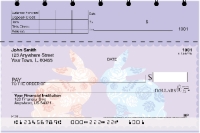 Blooms and Bunnies Top Stub Personal Checks