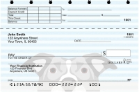 Love-a-bull Top Stub Personal Checks
