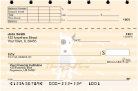 My Bull Terrier Loves Me Top Stub Personal Checks