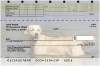 Golden Retriever Top Stub Personal Checks