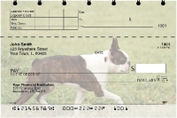 Boston Terrier Top Stub Personal Checks