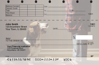 Basset Hound Top Stub Personal Checks