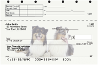 Australian Shepherd Top Stub Personal Checks