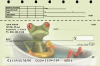 Funky Frogs Top Stub Personal Checks