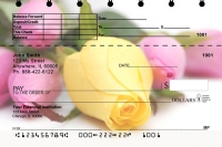 Spring Rose Bouquet Top Stub Personal Checks