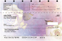 Watercolor Flowers Top Stub Personal Checks