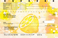 Watercolor Fruit Top Stub Personal Checks