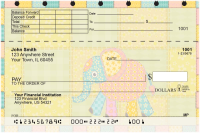 Patchwork Top Stub Personal Checks