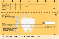 Fun at the Dentist Top Stub Personal Checks