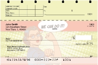 Girl Power Top Stub Personal Checks