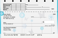 Butterflies Floating Top Stub Personal Checks