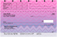Sunset Chevron Top Stub Personal Checks