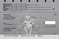 Stylish Skulls Top Stub Personal Checks