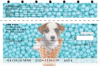 More Gelato Pups Top Stub Personal Checks by Keith Kimberlin