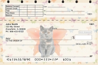 Cats Wings Top Stub Personal Checks by Keith Kimberlin