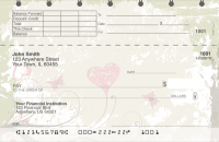 Grunge Hearts Top Stub Personal Checks