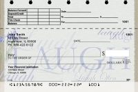 Live, Laugh, Love Top Stub Personal Checks