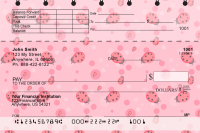 Ladybugs on Parade Top Stub Personal Checks