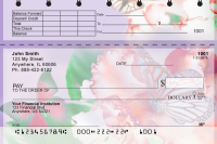 Spring Time Butterflies Top Stub Personal Checks