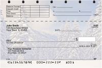 Snowy Woodland Top Stub Personal Checks
