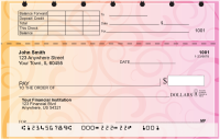 Swirls Top Stub Personal Checks