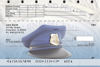 To Serve and Protect Top Stub Personal Checks