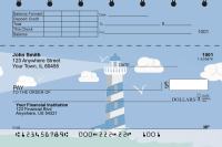 Splendid Lighthouse Top Stub Personal Checks