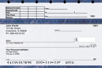 Blue Marble Top Stub Personal Checks