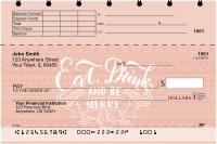 Be Merry Top Stub Personal Checks