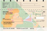 Holiday Spirits Top Stub Personal Checks
